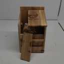 Owl House Cedar - Prebuilt Barn & Screech Owl Nesting Box - Easy Hang & Clean - Wood Shavings & Screws Included