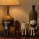 Funny Coffee Figurines Set – Bar Decor – Cute Accessories for Kitchen or Office – Barista Gift