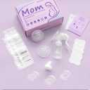Breastfeeding Essentials Kit for Nursing Moms - Manual Breast Pump, Nipple Shields, Milk Collectors, Breastmilk Storage Bags, Soothing Gel Pads for Breastfeeding Newborn Relief for Sore Nipples 37 Pcs