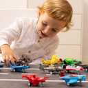 JOYIN 16 Pcs Pull Back Airplane Toys, Boys Plane Playset, Aircraft Incl Helicopter, Fighter, Bomber, Gifts for Toddler Kids 3+ Years Old, Treasure Box Toys for Classroom