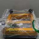 CroBlissful 1 Pack Rolling Adjustable Foot Rest Foldable Under Desk Ottoman with Wheels Leather Foldaway Guitar Foot Stool for Home Office Living Room Bedroom