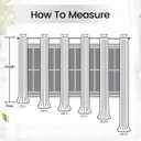 Extra Long Sheer Curtains, Light Filtering Grommet High Ceiling Drapes, 2 Story Curtains for Living Room and Loft(1 Panel, Brown, 52"x168")