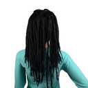 IMOSA Premade Synthetic Cosplay Reggae Dreadlocks Wig African American Wigs (Black wig)