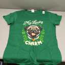 T Shirt, Cozy St. Patrick's Doggone Lucky Women's Green, Size L