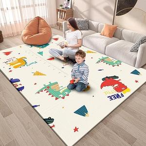Fshibila Baby Playpen Mat, 74" × 50“ Baby Play Mat for Floor, Baby Playmat for Playpen, Thick Ultra Soft Playpen Mat for Playing or Crawling, Provides Cushioning, DoubleSided Pattern (0.4" Thick)