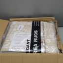 8x10 Area Rugs for Living Room, Stain Resistant Washable Rugs for Dining Room, Kitchen, Floral Vintage Non-Slip Thin Large Beige Rug