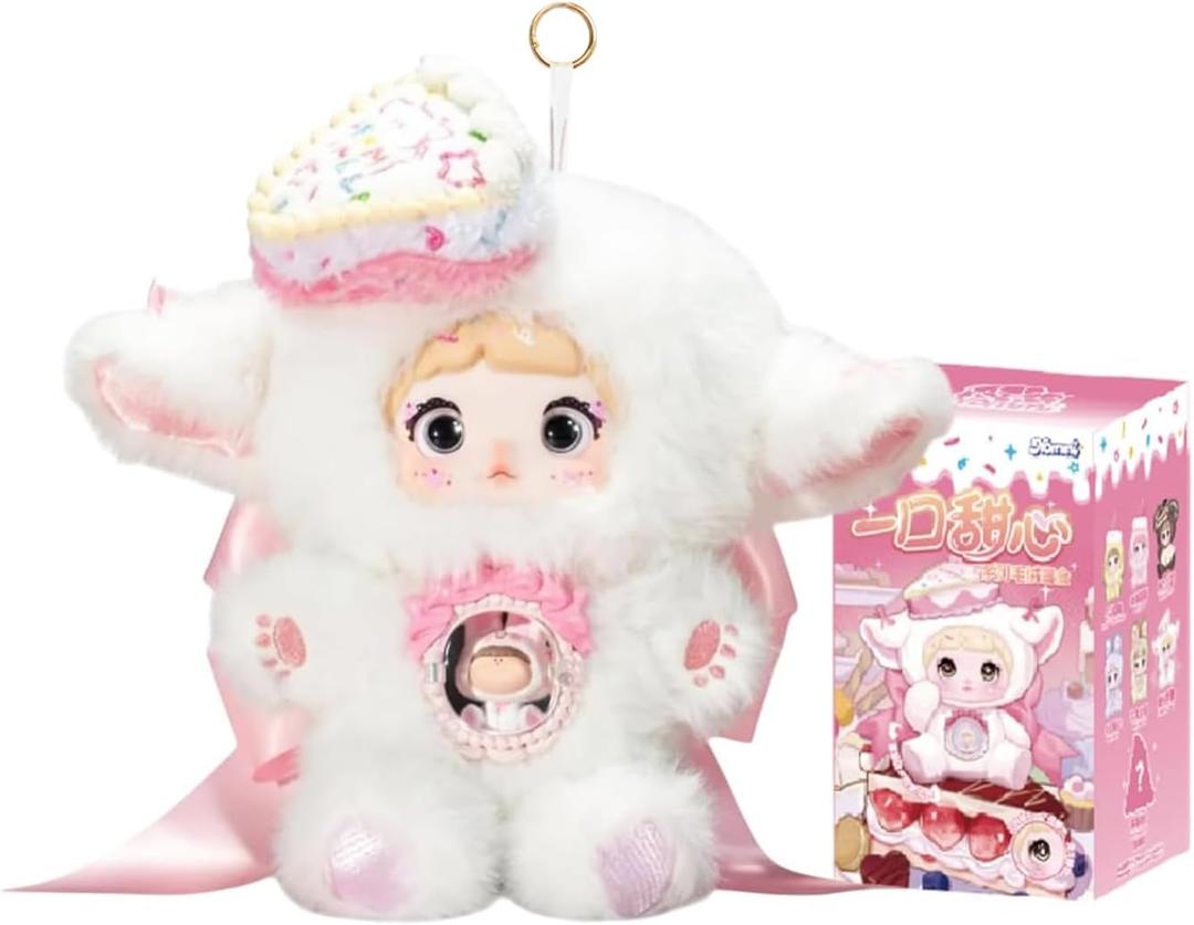 CALEMBOU Plush Blind Box, Kawaii Nommi Sweetheart Series Stuffed Animals Mystery Box, Cute Anime Vinyl Plush Keychain Collectible for Birthday Christmas Valentine Gifts