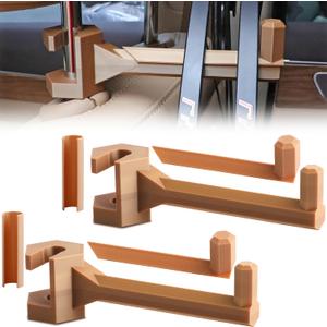 Bow Hanger for Truck Portable Bracket Bow Buddy Universal Compound Bow Headrest Holder for Vehicle Storage and Hunting Transport (Brown)