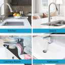 Kitchen Sink Splash Guard Faucet Mat -1 PC Super Absorbent Fast Drying Mat Sink Gadgets-Splash Guard Behind Faucet Drip Catcher for Kitchen, Bathroom,Sink Mat, Dish Drying Mat, Bathroom(15" X 5.5" ) (Petals)