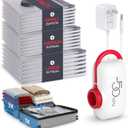 VMstr 18-Pack Vacuum Bags for Travel, Vacuum Seal Compression Bags for Clothing, Carry-On Luggage Space Saver Bags with Plug-in Electric Pump