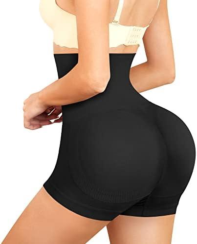 Nebility Butt Lifter Padded Shapewear High Waist Hip Enhancer Pads Shorts Women Seamless Underwear Tummy Control Panty, XS/S