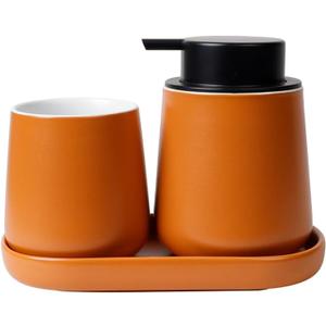 BosilunLife Bathroom Accessories Set 3 pcs (Orange-Liquid)