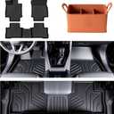 Floor Mat Replacement for 2019-2025 RAV4 ((Include Hybrid) Floor Mats All-Weather TPE Car Floor Mat - Rubber Floor Mat for First and Second Row - Non-Slip Car Mat Accessories
