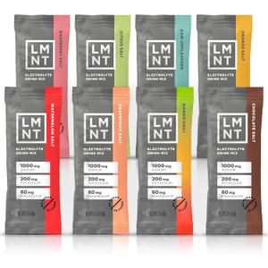 LMNT Zero Sugar Electrolytes - Sample Pack | Drink Mix | 8-Count (EXP 04/30/27)