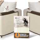 Panther Armor Sisal Scratching Mats for Cats [2pcs of Left & Right Arm in Brown] Furniture Protector from Cat Scratch - Scratch Pads - Couch Covers