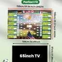 GAMSOD 2026 World Cup Schedule Poster 39x59 Inches Tournament Bracket Wall Chart with Reusable National Flags Sticker& Hooks, DIY Predict Game Results, Great Soccer Fan Gift for Game Day Party