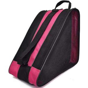 Skate Bags, Great for Roller Skates, Ice Skates, Quad Skates, Inline Skates, Rollerblade, Figure Skates, Ice Hockey Skate - Skate Accessories for Kids and Adults (Rose)