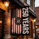 250 Anniversary Garden Flag Double-Sided 12x18 Inch