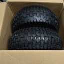 GICOOL 15x6.00-6 Rubber Lawn Mower Tire and Wheel, 2 Pcs Replacement 15x6-6nhs Riding Mowers Lawn Tire and Wheel with Bearing Bore 3/4", 3" Centered Hub