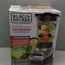 BLACK+DECKER PowerCrush Multi-Function Blender with 6-Cup Glass Jar, 4 Speed Settings, Silver