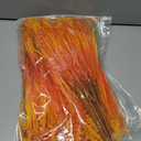 2 x Artificial Fake Plants Flowers for Outdoors Fall Decor, 12 Bundles Fall Leaves Faux Lavender Flowers for Autumn Decoration, Fake Shrubs UV Resistant Planter No Fade for Garden Porch Balcony(Orange)