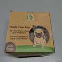 GREENER WALKER Tie Handles Poo Bags for Dog Waste, 600 Doggy Waste Bags Extra Thick Strong 100% Leak-Proof (Brown)