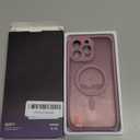 BERFY for iPhone 14 Pro Max Case, Compatible with MagSafe, Built-in Privacy Screen Protector and Camera Protection, Anti-Spy Full Body Shockproof Phone Case for 14 Pro Max 6.7", Matte Palevioletred