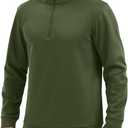 TACVASEN Men's Quarter Zip Pullover Sweatshirts Lightweight Fleece Lined Thermal Sweatshirts 1/4 Zip Golf Sweaters (XL)