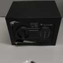 Bonsaii Safe Box with Electronic Keypad, Steel Security Lock Box with Key, 0.23 Cubic Feet, 9.06" W x 6.69" D x 6.69" H, Small Hidden Safe for Cash Jewelry