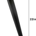 Oblique Furniture Leg 22 Inch, Slant Tapered Metal Coffee Table Legs 4pcs, Mid Century Modern Sofa Cabinet Feet Black for Home DIY Project