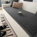 ZQFFB Washable Pet Couch Cover Non-Slip Sofa Covers for Dogs Pet-Friendly Soft Sherpa Dog Couch Protector Mat for Sofa (27.6x70.9, Grey)