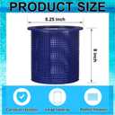 Maxdot R38013A Pool Skimmer Basket, Compatible with Pentair American Admiral Skimmer, for Inground Heavy Duty Pool Basket -Remove Leaves and Debris(Bule)