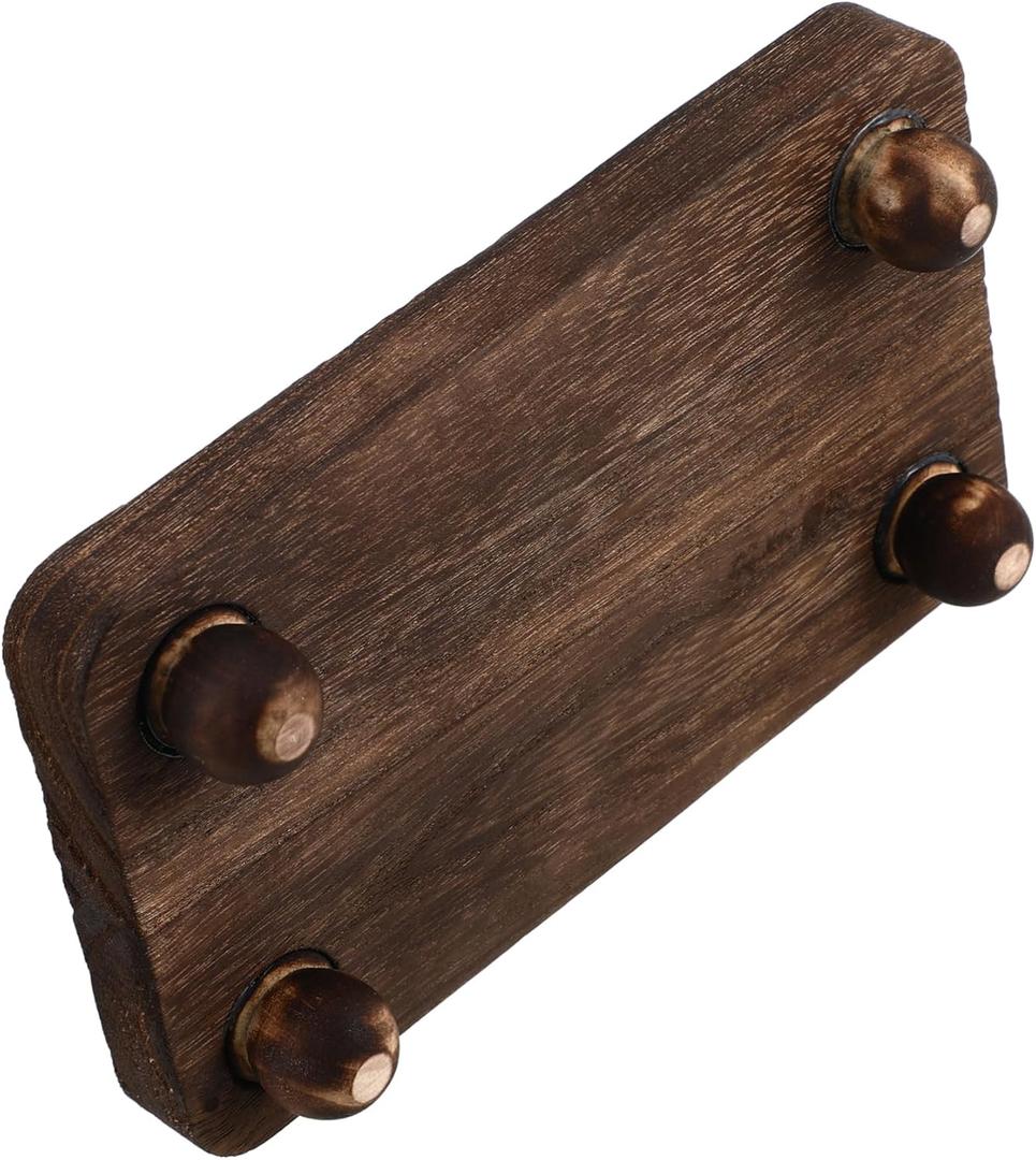 Garneck Wooden Desktop Display Base Simple Aromatherapy Bottle Holder Solid Wood Counter Organizer Craftsmanship
