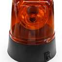 Car LED Strobe Light, 360 Degree Rotating DJ Disco Ball Light, Car Siren Warning Lamp, Universal Flashing Flare Police Lights for Vehicle, Home, Parties (Red)