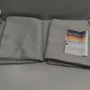 Home Grey Geometric Thermal Blackout Curtain, 53 x 63 