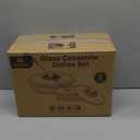 M MCIRCO 4-Piece Glass Casserole Baking Dish, Set of 2 Casseroles With Glass Lids, 1.9 Qt and 3 Qt