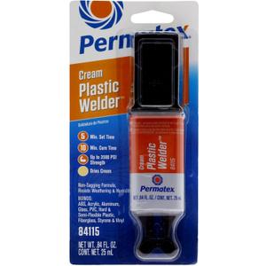 Permatex 84115 5-Minute Plastic Weld Adhesive, 0.84 oz.,Black (Pack of 1)
