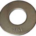 Type 316 Stainless Steel Common Flat Washers Size 1/2" (pack of 50pcs) Marine Bolt Supply