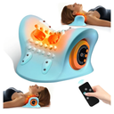 Neck Massager 2025, Neck and Shoulder Relaxer with Heat, 3 Modes, Portable Pillows for Pain Relief and Muscle Relax, 26° Angle Cervical Traction Device for Back, Shoulder