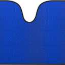 Motor Trend Accordion Blue Car Windshield Sun Shade - Car Sun Visor Sun Shade for Windshield - Window Shades for SUV & Truck - Dash Cover Sun Protection Window Shade Accessories - 58" x 24"