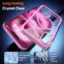 TAURI for iPhone 16 Plus Case, Compatible with MagSafe [Not-Yellowing] with Screen Protectors, Military-Grade Protection, Slim Magnetic Case for 16 Plus 6.7", Pink