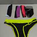 Cheeky Underwear for Women, Womens Underwear Cotton,Pop Vivid Color Soft Bikinis Panties for Young Ladies 5 Pack (L)