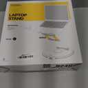 Nulaxy Telescopic 360 Rotating Laptop Stand for Desk Adjustable Height Swivel Pull Out Design Ergonomic Laptop Riser Standing Desk Converter Fits All 10-17" Laptops Computer MacBook, Gray