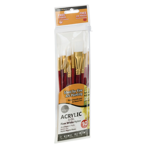 Daler Rowney 19pcs White Nylon Brush Set