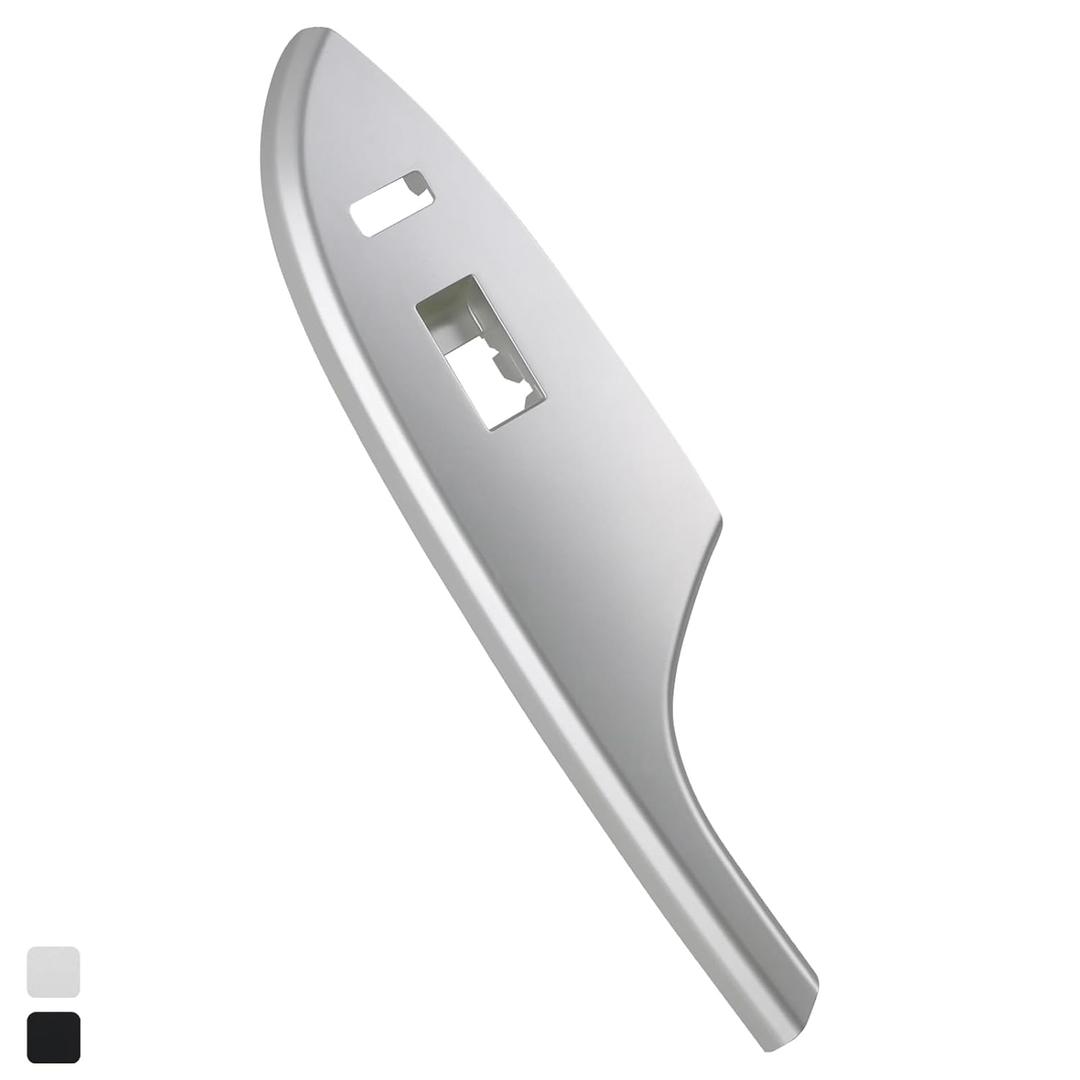 Front Passenger Side Power Window Switch Bezel Trim (Silver) Compatible with Toyota Corolla 4Door 2009-2013 Replaces 74231-02720-B0