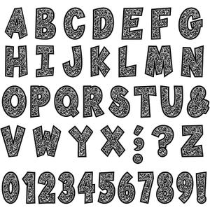 162 Pcs 7'' Bulletin Board Letters for Classroom Alphabet Numbers Combo Set