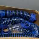 DUMPMAN 20 FT RV Sewer Hose Kit, Sewer Hose for RV Camper - Includes 2 Attachable 10 ft Sewer Hose with Swivel Fitting, 90 Degree Clear View Sewer Adapter, and 4 Storage Caps