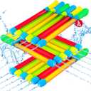 Water Gun for Kids, 18Pcs Super Water Blaster, Long Range Squirt Guns for Pool Beach Summer Outdoor Party, Easy Pump Action Water Toys for Boys Girls Adults