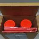 50 Pack Valentines Day Party Game Set Valentines Cup Punch Game Include Red Plastic Cups 16oz Tissue Paper Stickers and Rubber Band for Birthday Home Office Party