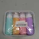 Zafit Travel Bottles for Toiletries, TSA Approved Travel Containers 3oz Leak Proof Travel Tubs Refillable Liquid Travel Accessories for Shampoo Conditioner Lotion Body Wash(Multicolored C)